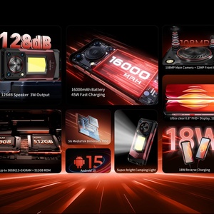 Nuevo Teléfono Inteligente Resistente 5G Original, 12+512GB, 16000mAh, Android 15, IP69K, NFC, Desbloqueado Global, Oukitel WP56 - Product Image 4