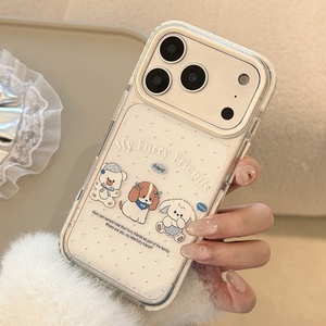 <span class=keywords><strong>Coque</strong></span> de téléphone transparente antichoc avec motif de chiots bleus mignons, protection transparente anti-chute pour iPhone 12 13 15 16 17 Pro Max - Product Image 3