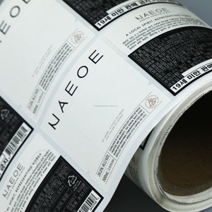 Wine White Wine <b>Beer</b> Whisky Vodka for UV Printed Texture Paper Waterproof Adhesive Sticker Beverage <b>Label</b> - Product Image 1
