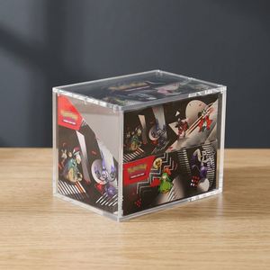 Boîte de rangement pour cartes Poken, boîte de présentation transparente en acrylique, 6 pouces, matériau PP, impression par transfert thermique, style moderne - Product Image 3