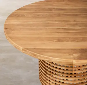 Sassanid extérieur nouveauté patio jardin ensembles hôtel de luxe complexe extérieur mobilier ensemble trélican teck rond table à manger - Product Image 2