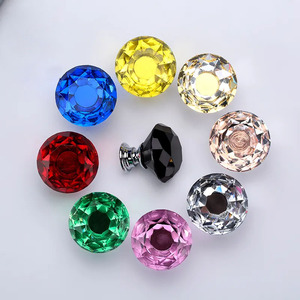 Tiradores de Cristal con Forma de Diamante de 30 mm, Coloridos, para Cajones de Cocina, Dormitorio y Muebles, con Tornillos - Product Image 6