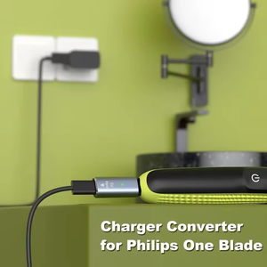 Adaptador de Carga Tipo-C de 5V para <span class=keywords><strong>Afeitadora</strong></span> 2026, Compatible <span class=keywords><strong>con</strong></span> <span class=keywords><strong>Philips</strong></span> One Blade QP2724 QP2834 QP1424 QP1924 QP4631 - Product Image 2