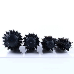 Mme noir aluminium tube peigne poire fleur très chaud à l'intérieur <span class=keywords><strong>de</strong></span> <span class=keywords><strong>la</strong></span> <span class=keywords><strong>boucle</strong></span> soufflant droit modélisation peigne domesticpig crinière peigne poils - Product Image 5