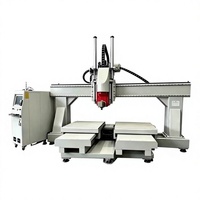 Routeur CNC 5 axes pas cher de Chine, machine de fraisage automatique avec commande Syntec/DSP, broche simple pour aluminium et bois