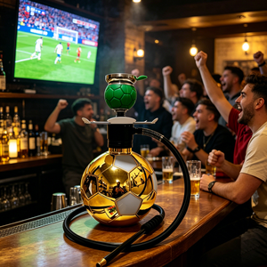 Nouvel ensemble chicha Football Gold Joy, design innovant, chicha portable en aluminium, stylo chicha en stock - Product Image 1