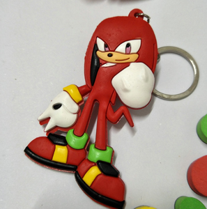 1PCS Figurine d'anime hérisson <span class=keywords><strong>porte</strong></span>-clés 3D double face en PVC caoutchouc, <span class=keywords><strong>porte</strong></span>-clés de dessin animé, jouet pour enfants, <span class=keywords><strong>porte</strong></span>-clés, cadeau - Product Image 6