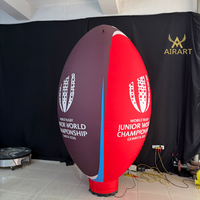 Ballon de rugby gonflable de 2,5 m de haut pour la course de football avec impression de logo