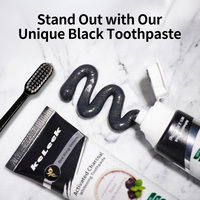 Dentifrice au charbon actif et nano-hydroxyapatite KeLeek, saveur menthe, élimination profonde des taches, blanchiment des dents, haleine fraîche, soin buccal