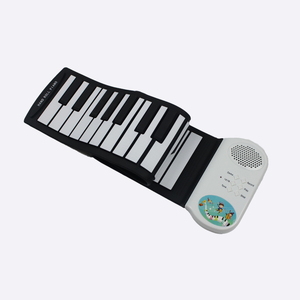 Piano à Enroulement Manuel avec 49 Touches pour Enfants Cadeau Parfait pour les Débutants avec Piano à Toucher Doux Multicolore - Product Image 4