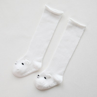 Automne et hiver nouveau bébé bas Point colle antidérapant Curling bouche lâche enfant en bas âge genou chaussettes hautes