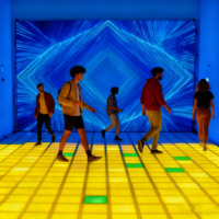 Piste de danse LED active 30x30cm pour jeux interactifs Spotlights de qualité Vloer pour hôtel