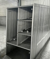 Ensemble d'échafaudages extérieurs en H avec étais transversaux et planches pour entrepôt et atelier – Haute résistance, résistant à la corrosion, pour la construction
