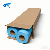 Papel para Plotter CAD, Rollo Azul de Doble Cara, Varios Tamaños de Núcleo, Ecológico y Reciclable