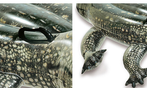INTEX 57551 gerçekçi <span class=keywords><strong>Gator</strong></span> Ride-on şişme yalan ve oturmak, timsahların yüzmesini önlemek. Çocuk su oyuncak havuz yüzen - Product Image 2
