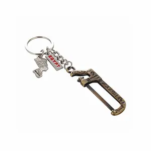 Free Sample Customized logo symbol Keyring Souvenirs Egypt Metal Saw 3D Souvenir Keychain
