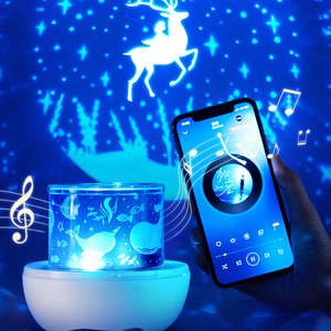 هدية رهيبة الكرتون مصباح الإسقاط 6/12/ 21 ديناصور العالم حيوان عطلة الموسيقى الكون - Product Image 3