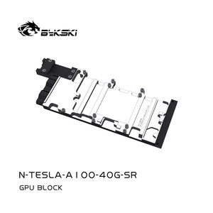 <span class=keywords><strong>Bykski</strong></span> N-TESLA-A100-40G-SR Nouveau bloc d'eau pour GPU, design entièrement métallique pour Tesla A100 40GB de bureau - Product Image 4
