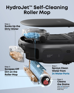 Eufy C28, Robot Aspirador Inteligente con Autolimpieza, 15,000 Pa de Succión, LDS, Inalámbrico, para Limpieza en Seco y Húmedo - Product Image 3