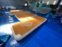 Prix usine Sport plate-forme nautique bateaux Jet Ski Yacht Dock plate-forme de pêche gonflable bateau gonflable fête île flotteur