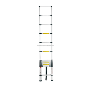 <span class=keywords><strong>Escalera</strong></span> Telescópica Plegable de Aluminio Estable, <span class=keywords><strong>Escalera</strong></span> <span class=keywords><strong>Extensible</strong></span> Telescópica para Uso en Almacenes - Product Image 2