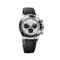 Montre de luxe pour homme en or blanc de 40 mm, mouvement automatique de haute qualité 5A 4131, fabriquée par des maîtres artisans.