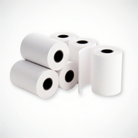 Rollos de Papel Térmico de Grado Comercial 57x40-80x80mm, Capa Única, para Recibos de Lotería, Tickets POS, Cajas Registradoras