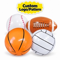 Ballons de plage gonflables personnalisés en PVC pour le basketball, le baseball, le volley-ball, le rugby, jouets de piscine pour les jeux d'été à la plage et en piscine