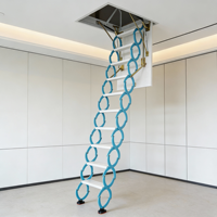 Échelle de grenier pliable manuelle de fabrication professionnelle avec installation facile pour la maison