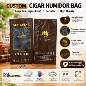 Bolsas de embalaje de tabaco ahumado humidificado con cremallera deslizante de plástico impresa personalizada bolsa para cigarros hechos a mano - Product Image 4