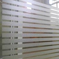Film décoratif givré opaque en PET pour vitres, protection de la vie privée, auto-adhésif, adhérence statique, pour fenêtres de maison et de bureau - Design contemporain