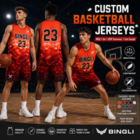 Tenues de Basketball Personnalisées Pro-Cut – Kits Imprimés par Transfert Thermique 100% Polyester Respirant à Motif Diamant pour Équipes Scolaires