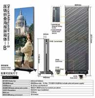 Écran d'affichage LED portable pour publicité, personnalisable, extérieur/intérieur, P1.86 P2 P2.5 HD, contrôle intelligent WIFI