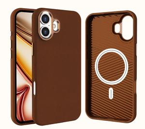 Custodia per <span class=keywords><strong>iPhone</strong></span> 16 in TPU e <span class=keywords><strong>pelle</strong></span>, a copertura totale, antiurto, con protezione fotocamera in metallo, nuova collezione sportiva - Vendita calda dalla fabbrica - Product Image 1
