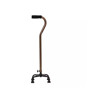 ไม้เท้าสี่ขาแบบปรับระดับได้ ทำจากสแตนเลส สำหรับผู้สูงอายุ - Product Image 4