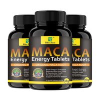 Comprimés de Maca pour la puissance masculine, booster naturel, comprimés pour la puissance masculine, complément alimentaire stimulant, pilules énergétiques pour hommes, capsules de Maca