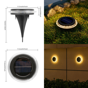 Lampada <span class=keywords><strong>Solare</strong></span> da Giardino a LED, Piccola Luce Paesaggistica in Plastica Bianco Caldo <span class=keywords><strong>con</strong></span> <span class=keywords><strong>Pannello</strong></span> <span class=keywords><strong>Solare</strong></span> - Product Image 4
