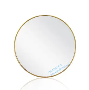 Black gold white metal framed mirror decorative round wall mirror aluminium bathrmirror in 50cm 55cm 60cm 70cm 80cm 90cm 100cm