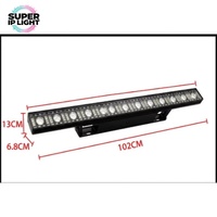 DMX RDM Sound Auto Run 1-20Hz Strobe 40 °   Barre lumineuse LED matricielle 12x3W RGB 3-en-1 pour scène, DJ, événement, spectacle