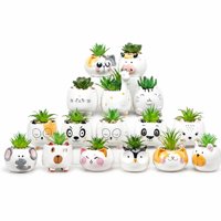 Pots à fleurs en céramique mignons et originaux, best-sellers, mini pots modernes pour plantes succulentes, cactus, pour la décoration de jardin, de maison et de bureau