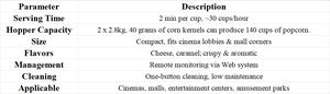เครื่องทำป๊อปคอร์นอัตโนมัติแบบหยอดเหรียญ 2 รสชาติ รับชำระด้วยเหรียญ/ธนบัตร/บัตรเครดิต บรรจุได้ 300-500 กระป๋อง - Product Image 4