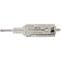 Outil de décodage et de crochetage 2-en-1 LISHI NE71R pour serruriers