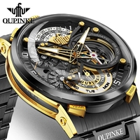 Orologio Meccanico da Uomo Automatico di Lusso in Acciaio Inossidabile, Design Italiano, Edizione Limitata Co-brandizzata, Impermeabile 5BAR