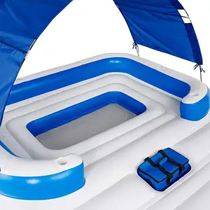 팽창식 여름 물 침대 패드 성인을 위한 PVC 수영장 부유물 쟁반 뜨 물 해먹 수영풀 물 줄 공기 매트리스