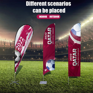 Tùy Chỉnh Cá Nhân Polyester Bãi Biển Cờ Biểu Ngữ Đứng Bãi Biển Lông Cờ Cho Ngoài Trời Khuyến Mãi - Product Image 2
