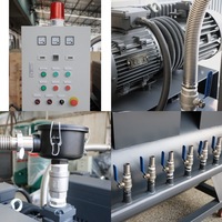 Deux pompes à vide rotatives à palettes de 200 m³/h + Réservoir de réception d'air Push-Pull + Boîtier de commande électrique OEM pour l'industrie éolienne