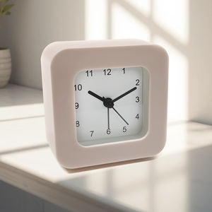 Horloge de bureau vintage en ABS, forme carrée, aiguille en métal, horloge <span class=keywords><strong>numérique</strong></span> de bureau traditionnelle - Product Image 2