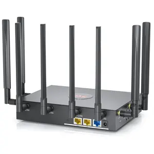 Roteador 5g, gigabit wifi6 desbloqueado 5g 12v dc fonte de alimentação 2.5g porta dupla ax3000 roteador industrial de banda 5g