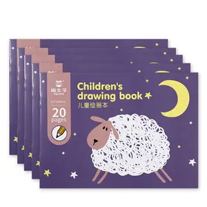 Sillín de impresión con logotipo personalizado para niños, con dibujos animados libro para colorear, copia de dibujo, garabatos, venta al por mayor