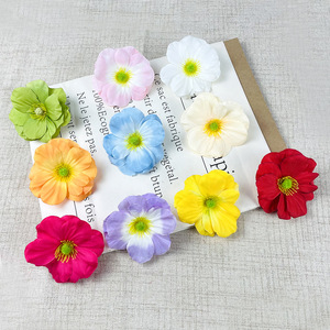 ดอกไม้ผีเสื้อจำลอง ขนาด 8.5 ซม. ดอกไม้ประดิษฐ์จากผ้าไหม สำหรับตกแต่งงานแต่งงานและตกแต่งบ้าน - Product Image 2